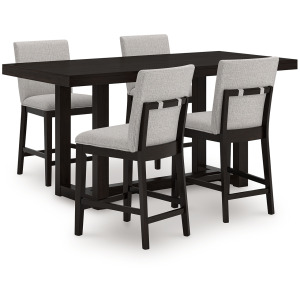 Neymorton Counter Height Dining Table and 4 Barstools