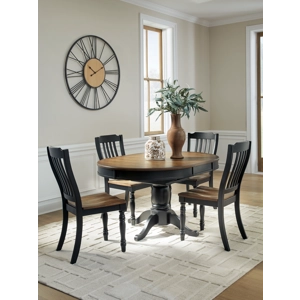 Clorazi Extension Dining Table and 4 Chairs