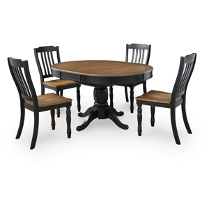 Clorazi Extension Dining Table and 4 Chairs