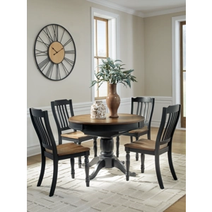 Clorazi Extension Dining Table and 4 Chairs