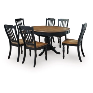 Clorazi Extension Dining Table and 6 Chairs