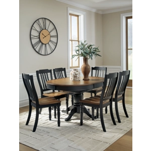 Clorazi Extension Dining Table and 6 Chairs