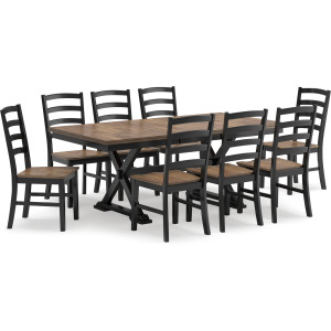 Wildenauer Dining Table and 8 Chairs