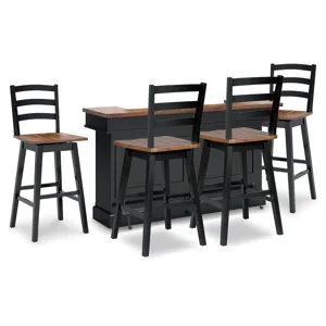 Wildenauer Bar Table and 4 Barstools