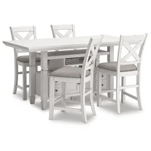 Robbinsdale Counter Height Dining Table and 4 Barstools