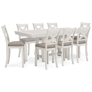 Robbinsdale Counter Height Table and 8 Barstools