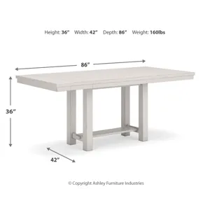 Robbinsdale Counter Height Table and 8 Barstools