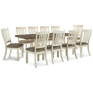 Bolanburg Extension Dining Table and 10 Chairs