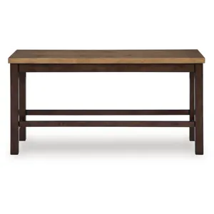 Anixburg Counter Height Extension Dining Table 4 Barstools and Bench