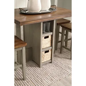 Lettner Counter Height Dining Table and Bar Stools (Set of 5)