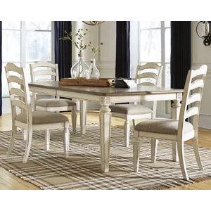 Realyn Extension Dining Table and 4 Chairs