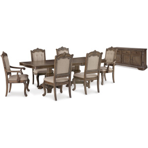 Charmond Dining Table and 6 Chairs with Buffet