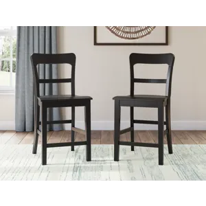 Greddinton Counter Height Dining Table and 6 Barstools