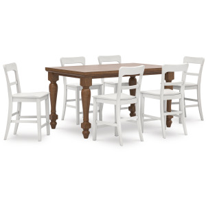 Chadworth Counter Height Dining Table and 6 Barstools