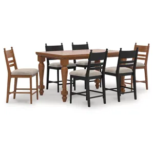 Chadworth Counter Height Dining Table and 6 Barstools