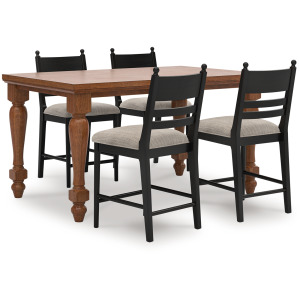 Chadworth Counter Height Dining Table and 4 Barstools