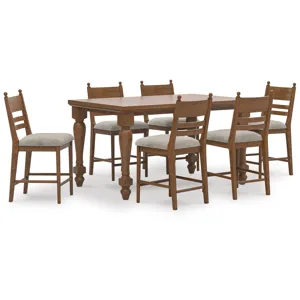 Chadworth Counter Height Dining Table and 6 Barstools