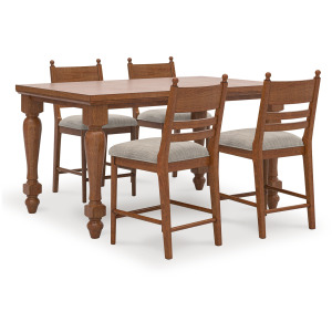 Chadworth Counter Height Dining Table and 4 Barstools