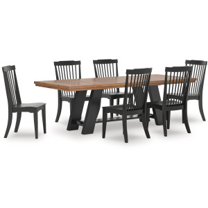 Chadworth Extension Dining Table and 6 Chairs
