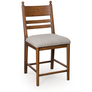 GREDDINTON BROWN UPHOL BARSTOOL