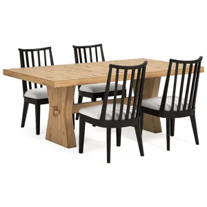 Galliden Dining Table and 4 Chairs