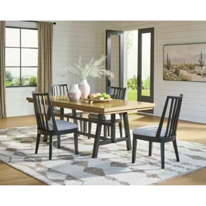 Galliden Extension Dining Table and 4 Chairs