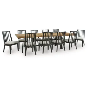 Galliden Extension Dining Table and 10 Chairs