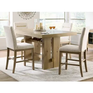 Lasinger Counter Height Dining Table and 4 Barstools