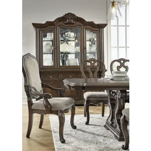 Maylee Dining Table, 6 Chairs and Bench