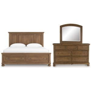 Feddinger 3 PC King Panel Storage Bedroom Set