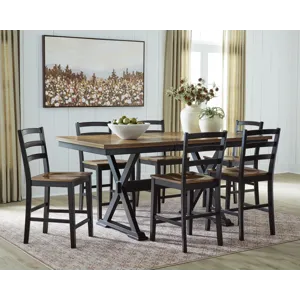 Wildenauer 7 PC Counter Height Dining Set