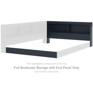 Simmenfort Full Bookcase Storage with End Panel