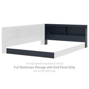 Simmenfort Full Bookcase Storage with End Panel
