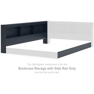 Simmenfort Bookcase Storage with Side Rail