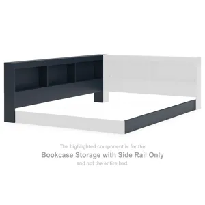 Simmenfort Bookcase Storage with Side Rail