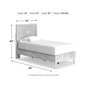 Paxberry Twin Panel Platform Bed