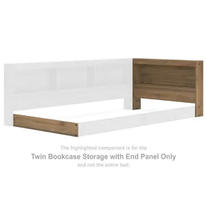 Deanlow Twin Bookcase Storage with End Panel