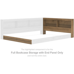 Deanlow Full Bookcase Storage with End Panel