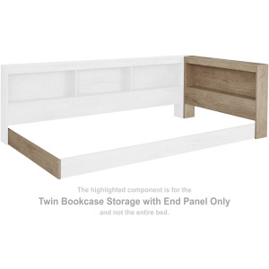 Oliah Twin Bookcase Storage with End Panel