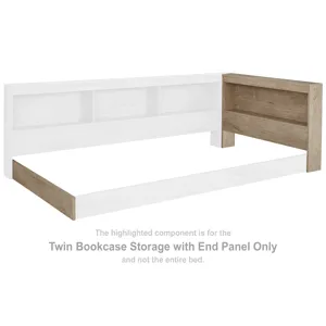 Oliah Twin Bookcase Storage with End Panel