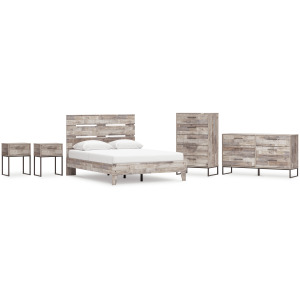 Neilsville Queen Platform Bed, Dresser, Chest and 2 Nightstands