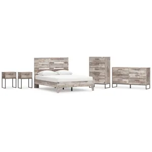 Neilsville Queen Platform Bed, Dresser, Chest and 2 Nightstands