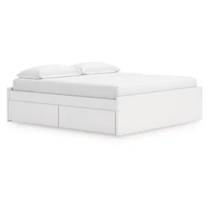 Onita King Platform Bed with 1 Side Storage