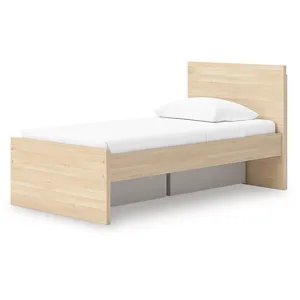 Onita Twin Panel Platform Bed with 1 Side Storage