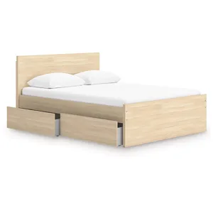 Onita Queen Panel Platform Bed with 1 Side Storage
