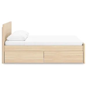Onita Queen Panel Platform Bed with 1 Side Storage