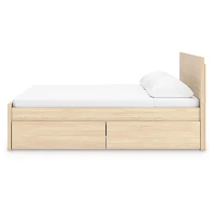 Onita King Panel Platform Bed with 2 Side Storage