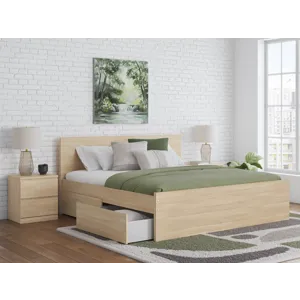 Onita King Panel Platform Bed with Storage