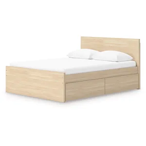 Onita Full Panel Platform Bed with 2 Side Storage