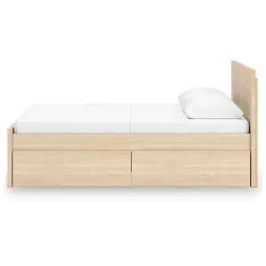 Onita Full Panel Platform Bed with 2 Side Storage
